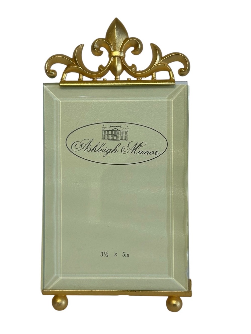 Vintage Ashleigh Manor Fleur de France Easel Back Gold Tone Frame